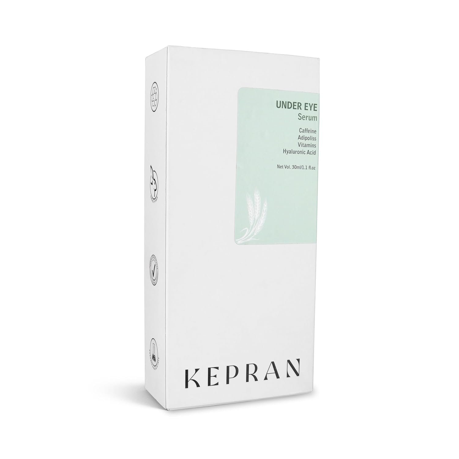 Under Eye Serum with Caffeine, Vitamins, Hyaluronic Acid, 30ml