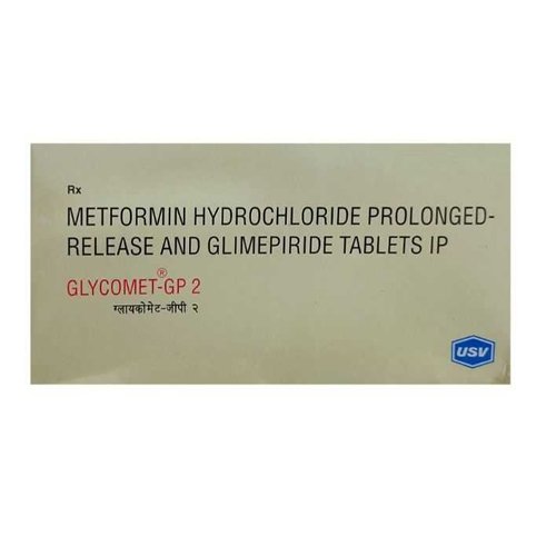 Glimepiride 2 mg+ Metformin 500 mg